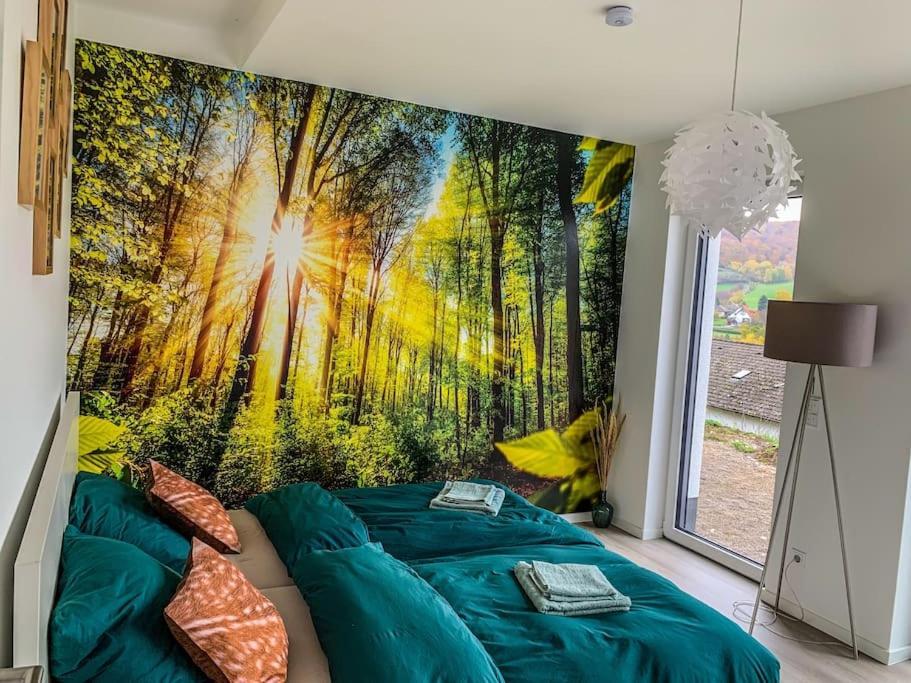 Modernes Doppelzimmer Friedewald Rhoenblick Kültér fotó